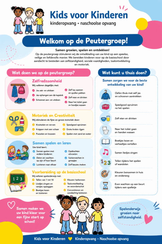 Welkom op de peutergroep